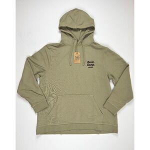 Duck Camp DC Shop Sweatshirt Hoodie Vintage Khaki Large